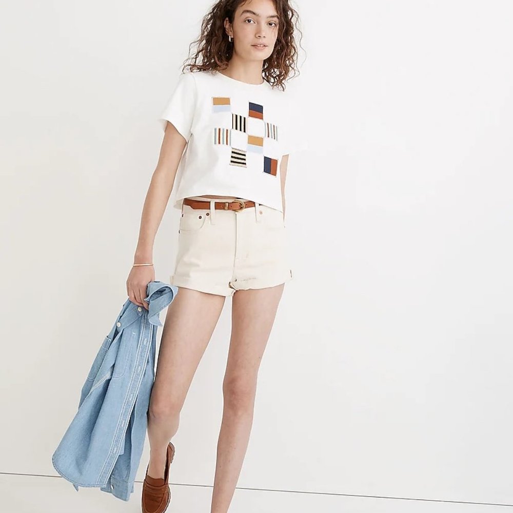 Madewell Perfect Jean Short in Vintage Canvas Wash NWOT